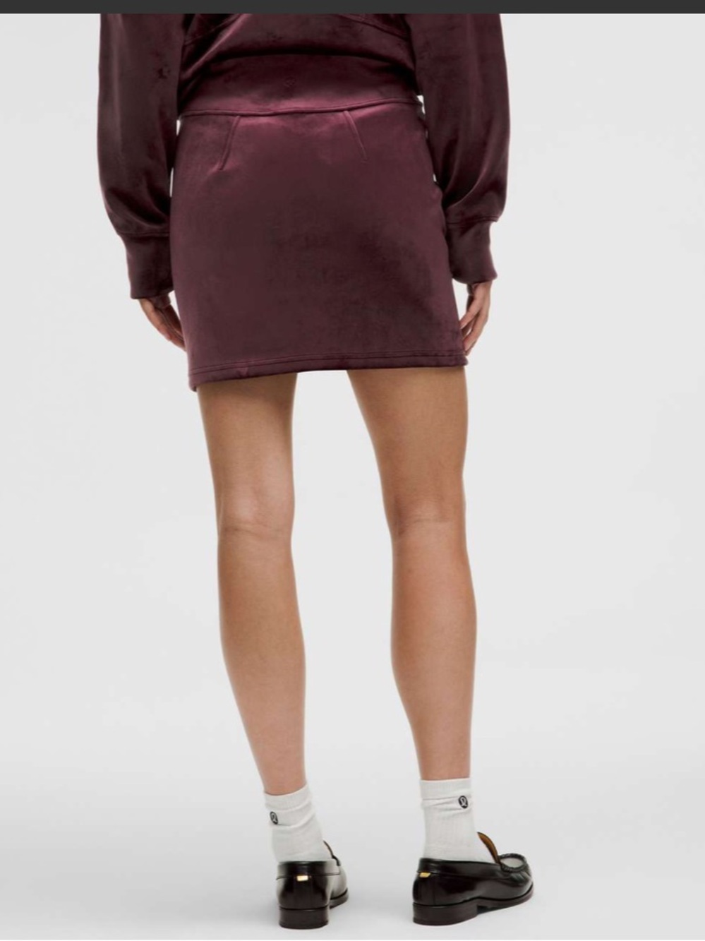 Lululemon Scuba High-Rise Mini Skirt Velvet Garnet Nulu M